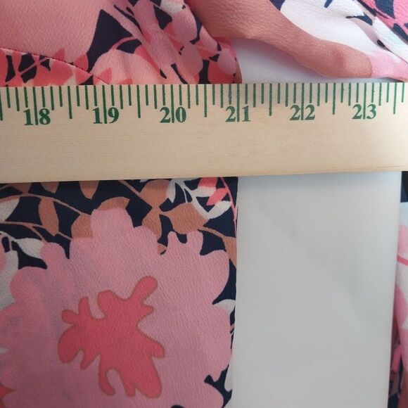 Talbots Floral Top Sz L Petite Vibrant Colorful Classic Feminine Preppy Timeless - Picture 3 of 8